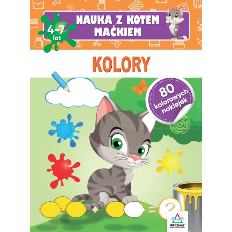 Nauka z kotem Maćkiem. Kolory