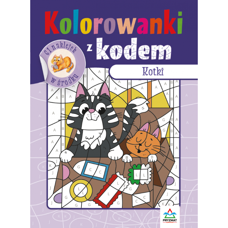 Kolorowanki z kodem. Kotki