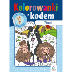 Kolorowanki z kodem. Pieski